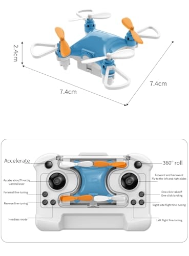 Mini Drone - 360° flips LED Altitude Hold