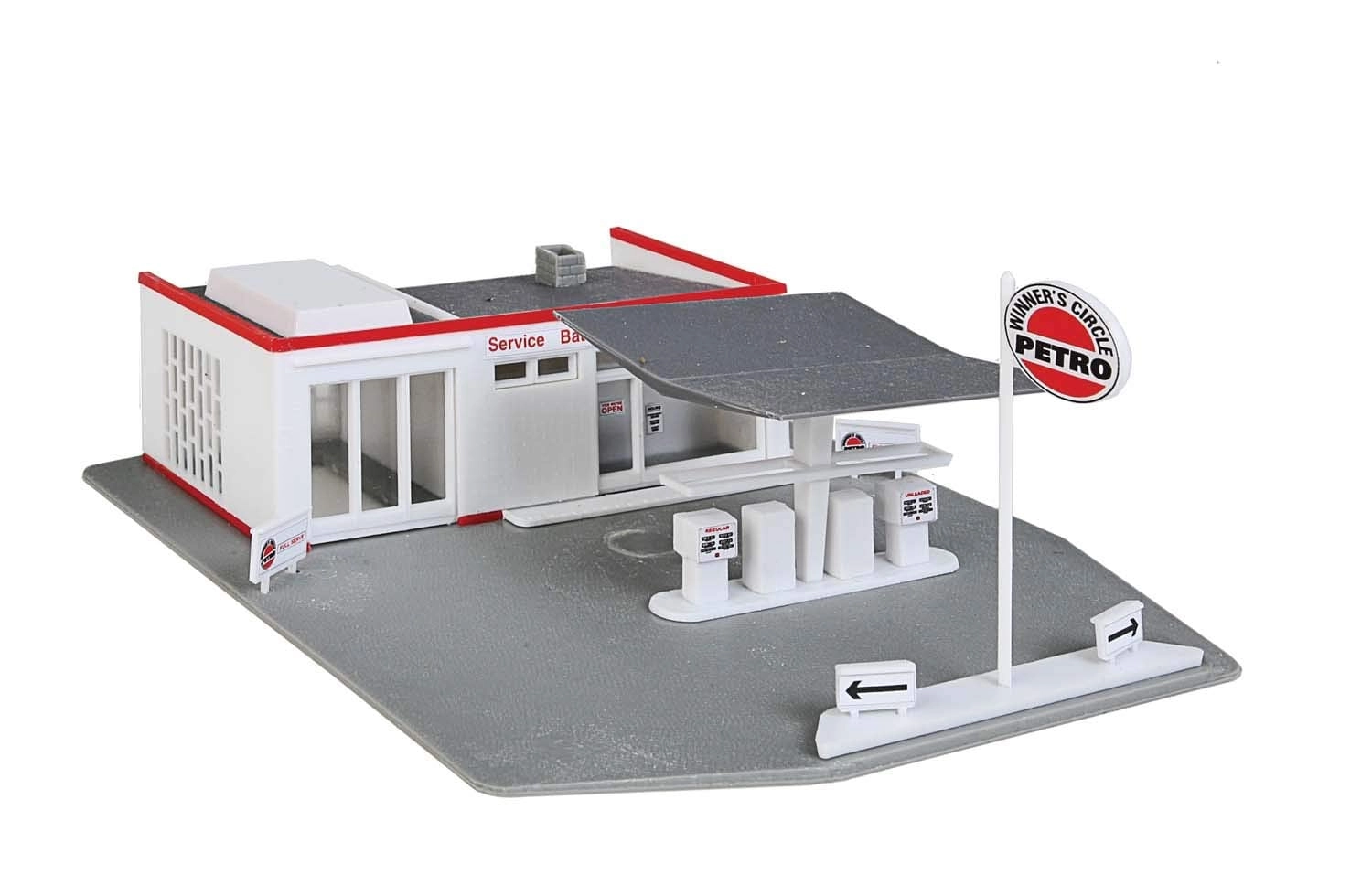 Walthers Trainline Gas Station Kit - HO Scale