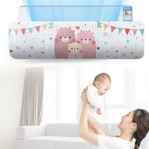 Universal Hollow Anti Direct Blowing Air Condition Wind Deflector - White 580 g