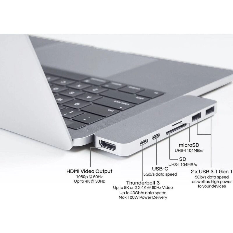 Hyperdrive Dual 4K HDMI 7 Port USB-C Hub