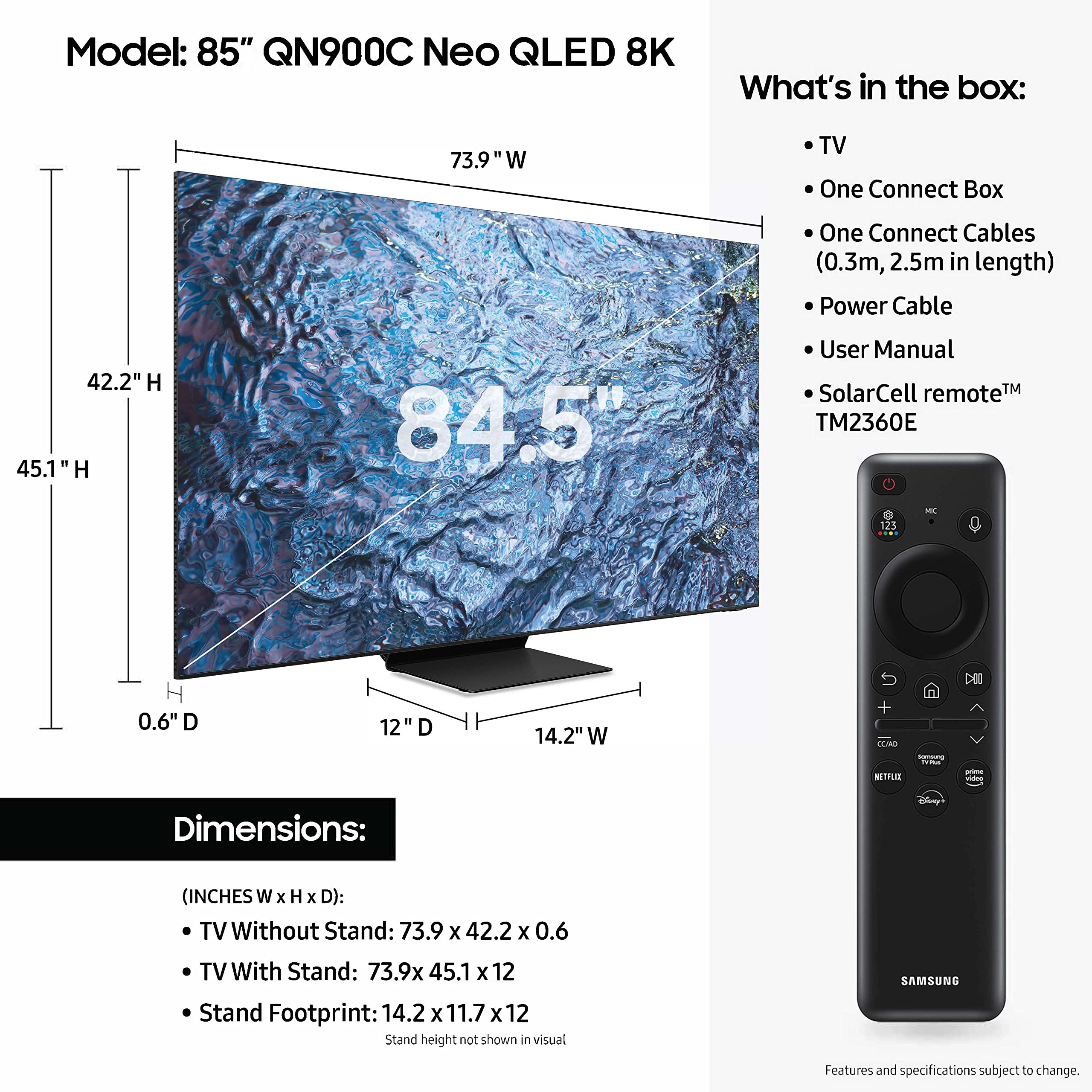 QA85QN900CUXZN - 85 Inch
