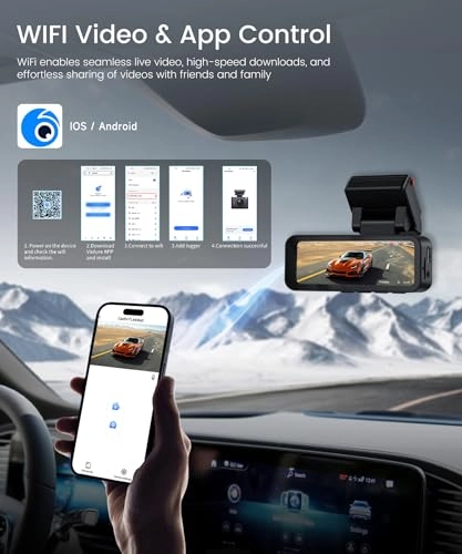 360° 4 Channel Dash Cam - 2K + 1080P