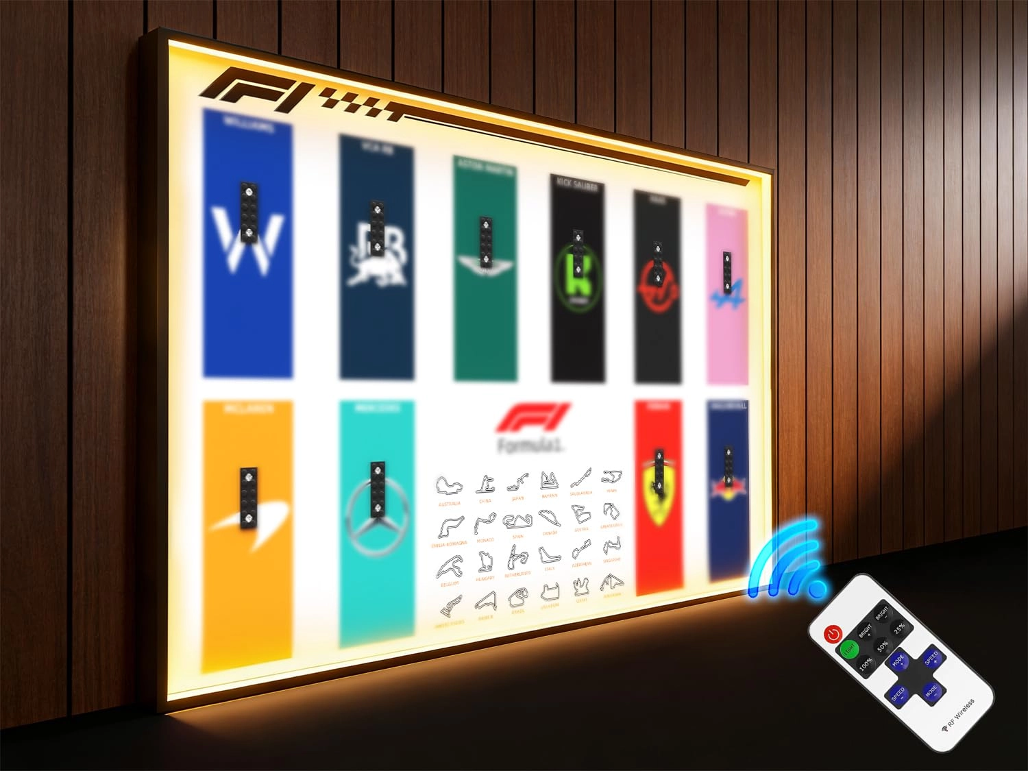 XIU Car Wall Mount - Lego Speed Champions F1 1 pcs