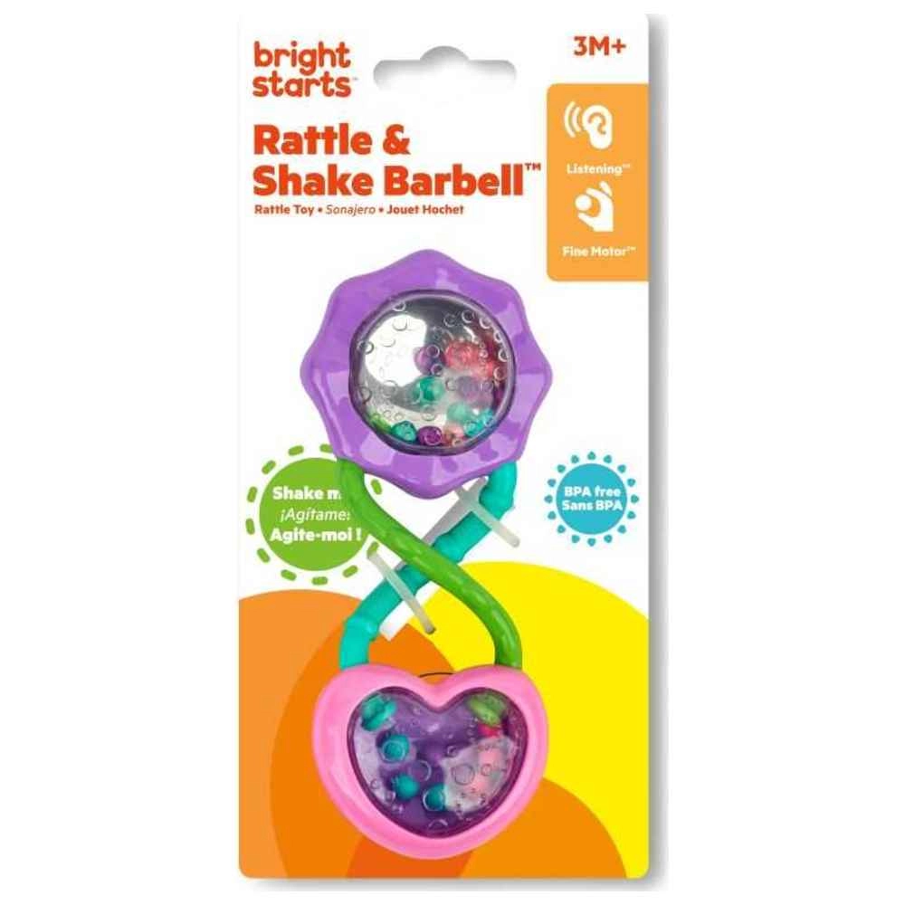 Rattle & Shake Barbell Toy - 3 months