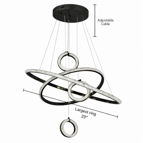 Infinity Ring Chandelier - Dimmable