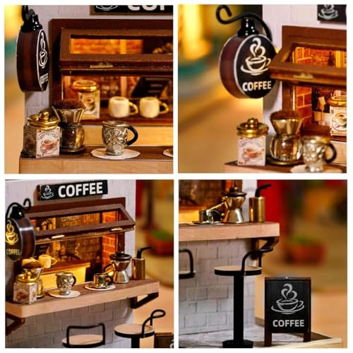 Miniature Dollhouse Kit - candy, cake and milk tea