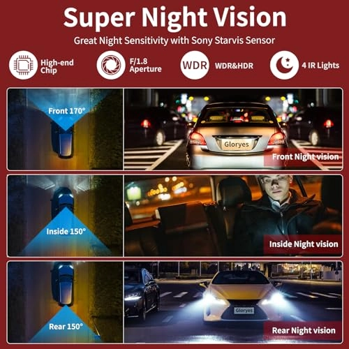 3 channel dash cam 1440P