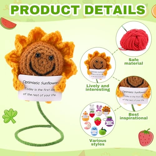 Emotional Crochet Dolls - 18 Pcs Multiple Colors Handmade