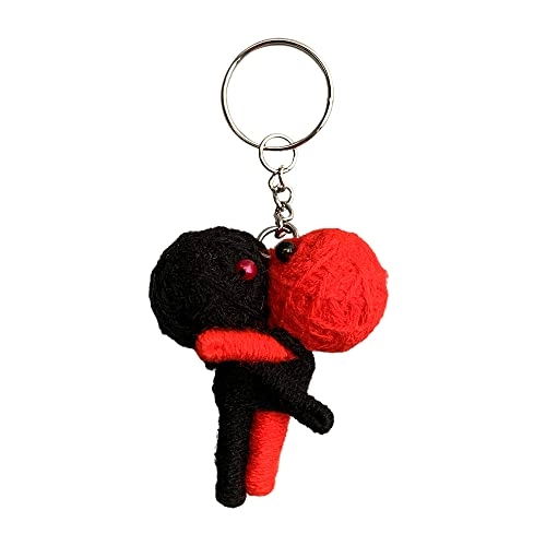 Lovers Voodoo String Doll Keychain - 7cm Handmade