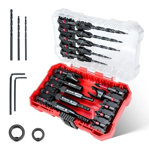 EZARC Countersink Drill Bit Set - 22PCS