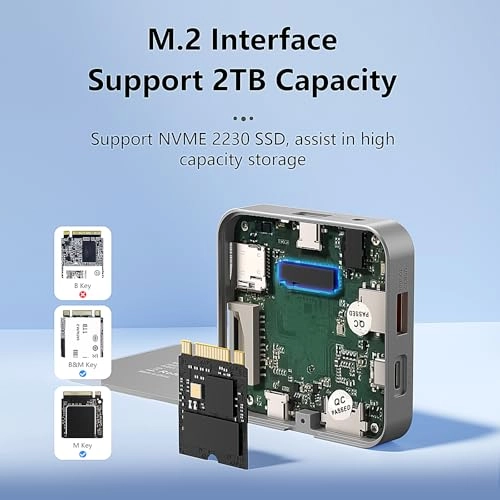Magnetic USB C Hub - 8-in-1 M.2 NVMe 2230 4K@60Hz