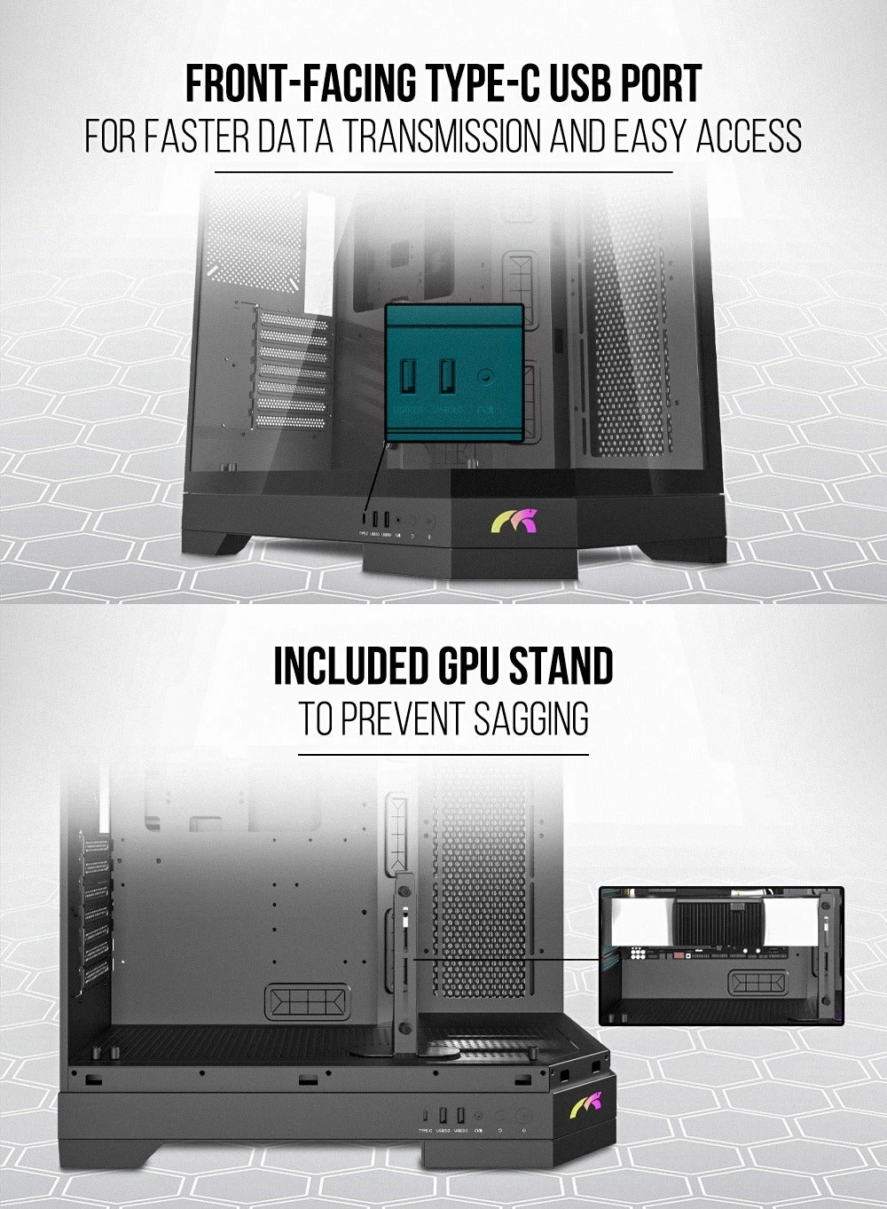 PRISM - Triple Glass Panel Mid Tower