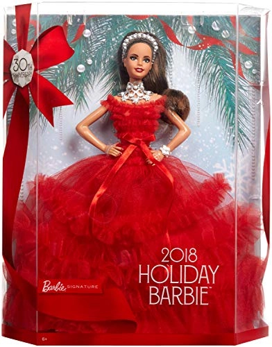 Barbie Holiday - Brunette Red Gown