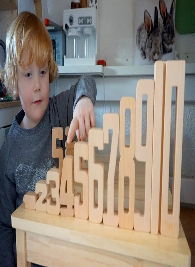 Wooden Number Blocks - Toddlers 1-10 pieces