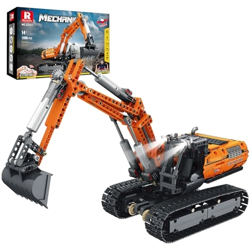 22003 Excavator - 1106 pcs for ages 14+ Remote Control Motorized