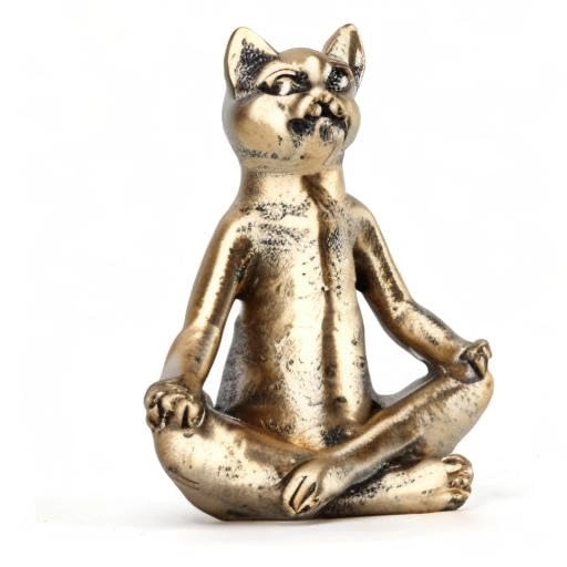 Yoga Cat Statues - Resin