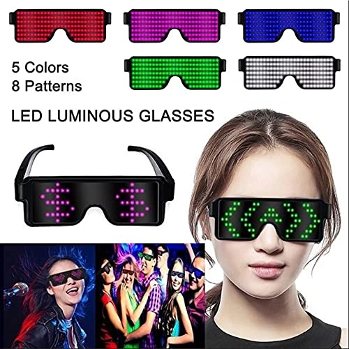 LED Light Glasses - USB Chargeable White