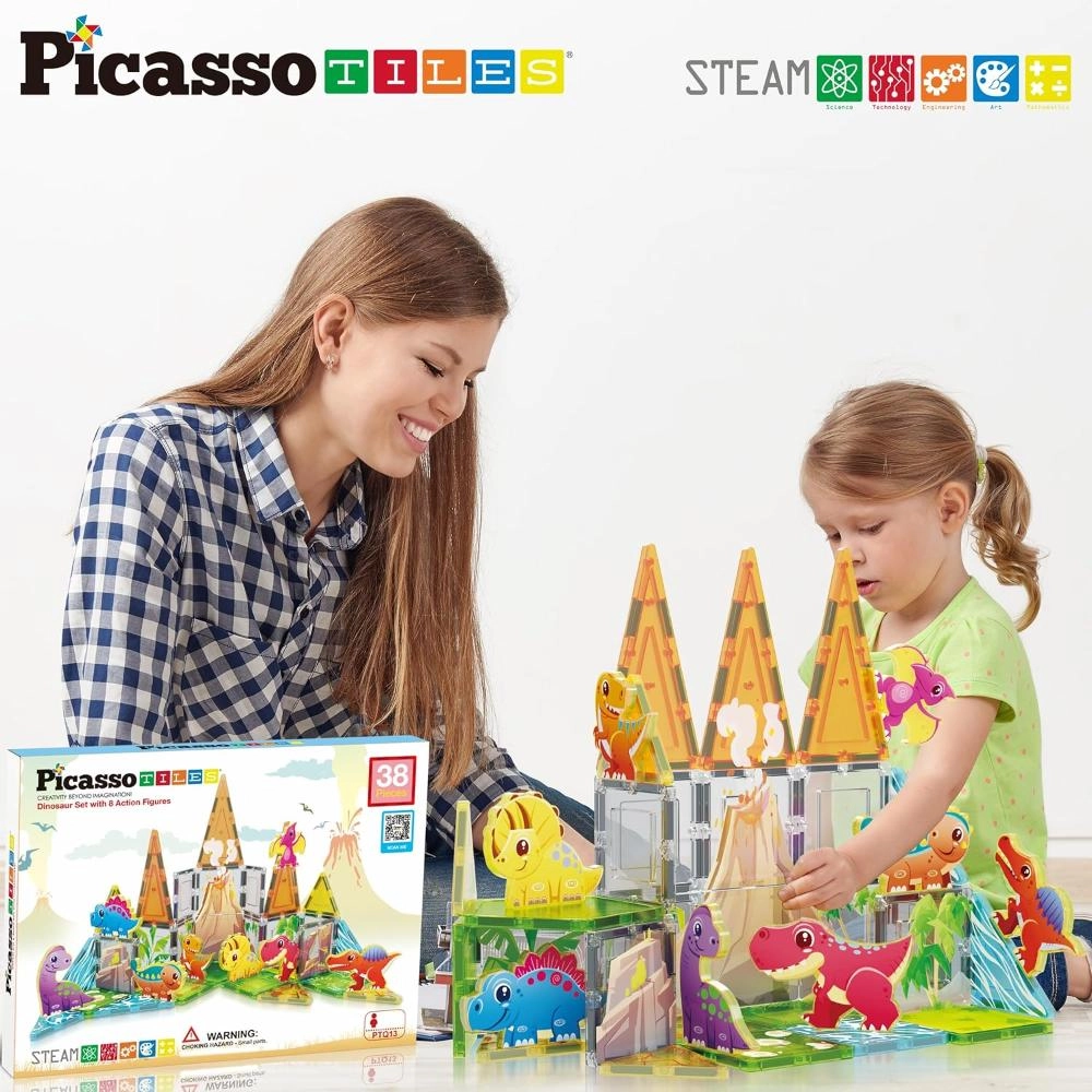 Magnetic Dinosaur Set - 38 pcs