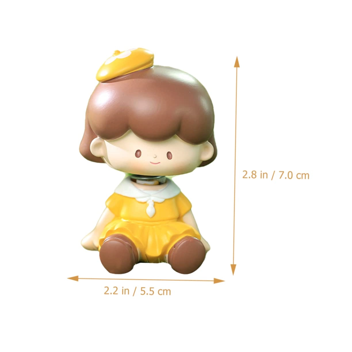 Shaking Head Miniature Figurines - Synthetic Resin