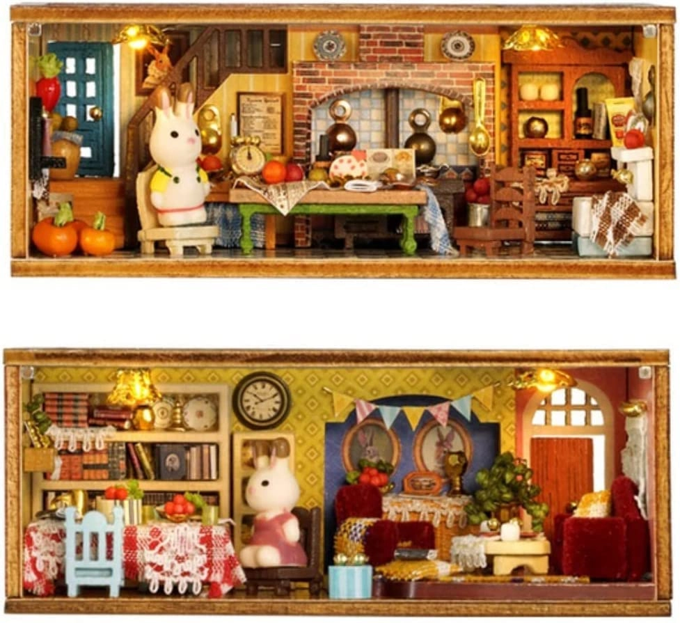 DIY Wooden Dolls House Craft Miniature Kit - Harry's House