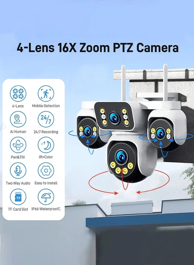 20MP CCTV - 4 Lens 4 Screen