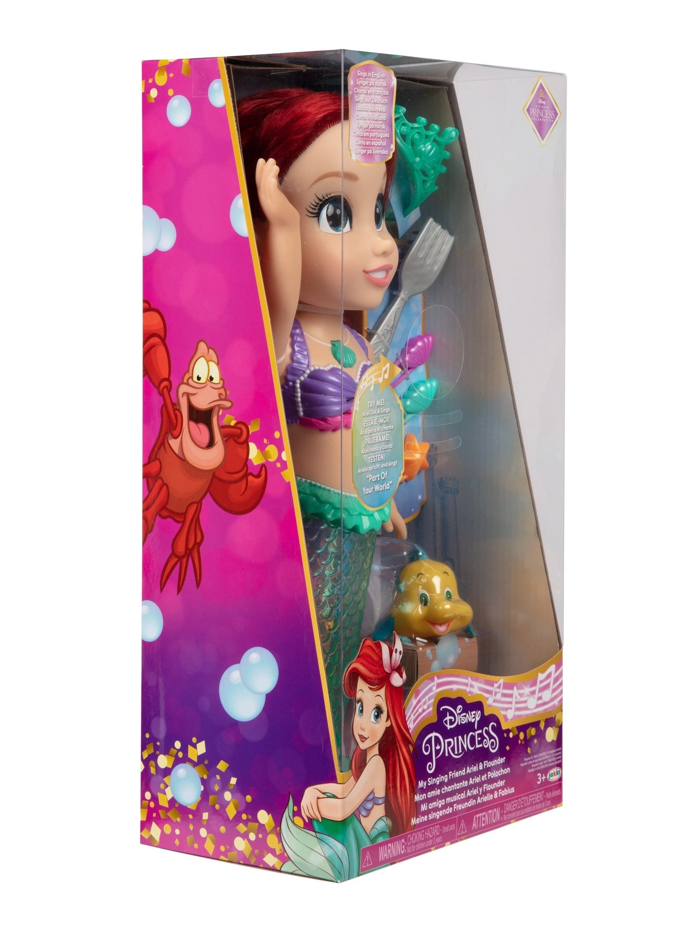 Ariel Doll - Sing & Sparkle Multicoloured