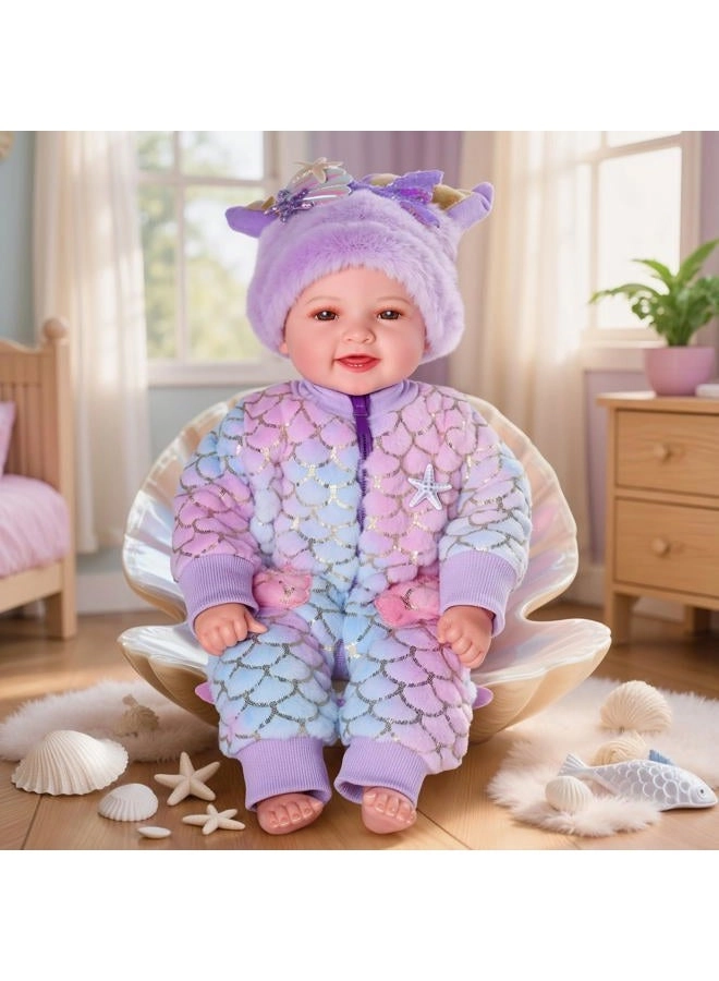 Mia Reborn Baby Doll - 17-inch Vinyl Cotton Ages 3+