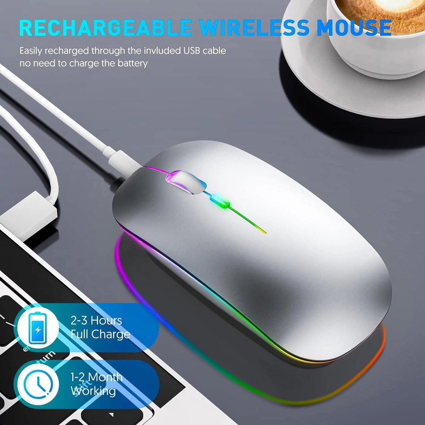 RGB Gaming Mouse - Bluetooth