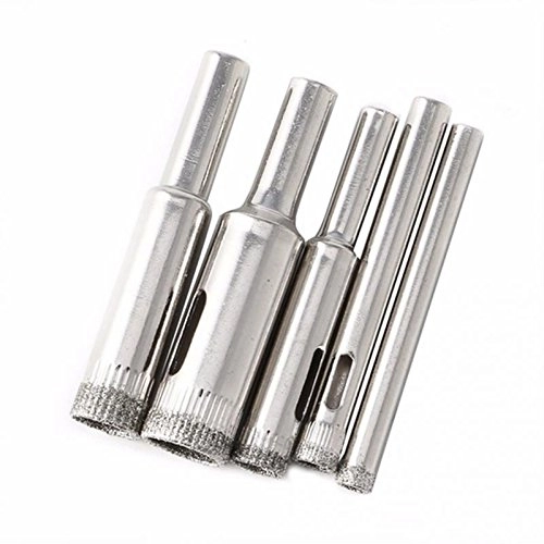 Diamond Hole Saw Drill Bits - Ceramic High Speed Steel Metal 5Pcs 5Mm-12Mm