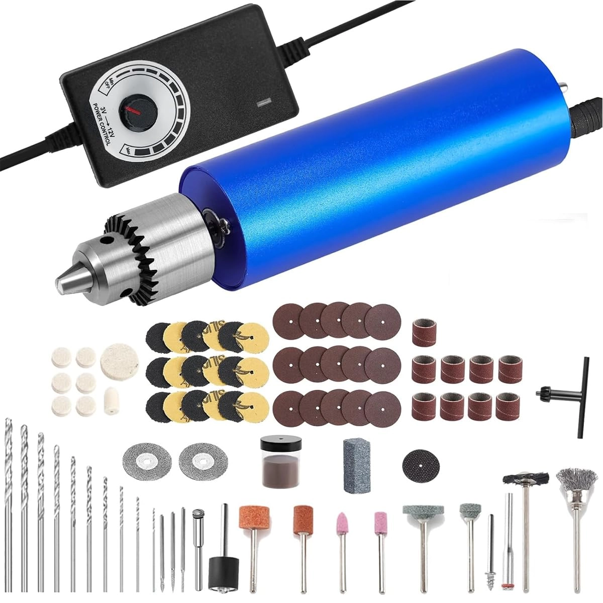 Serplex Mini Electric Drill - Corded Electric 105 attachments