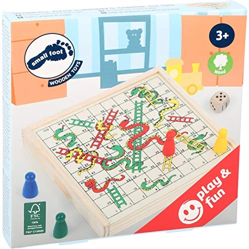 Snakes and Ladders Game To Go - Wood 100% FSC Certified