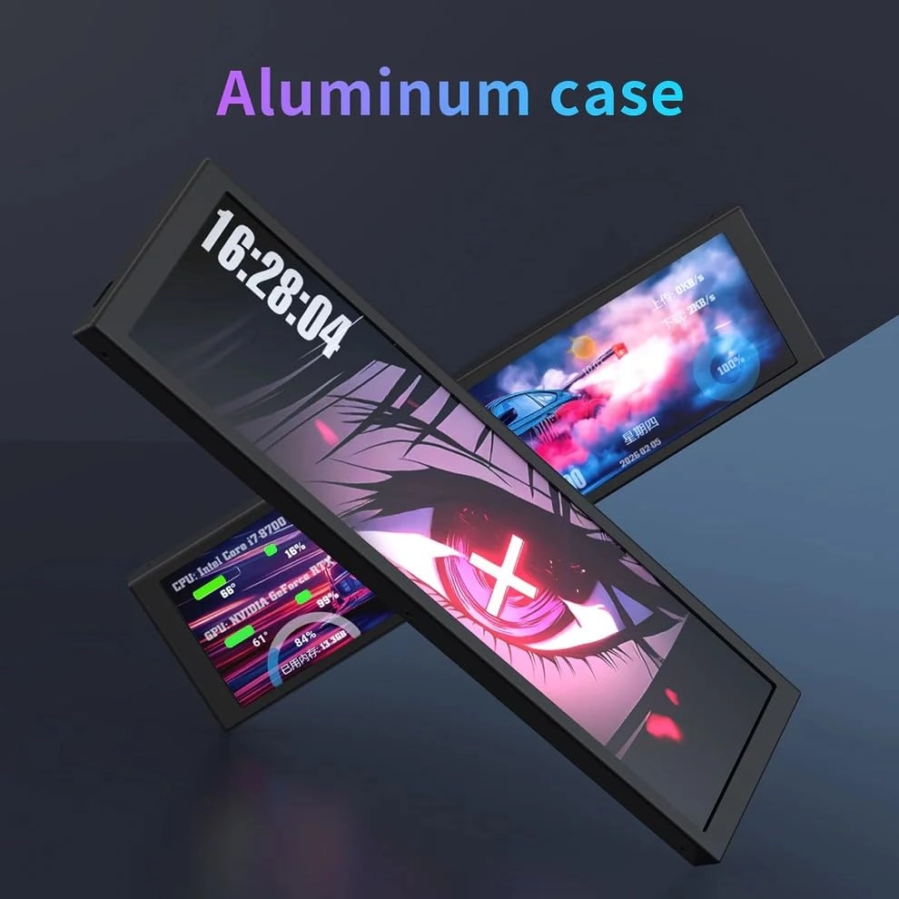 IPS LCD Monitor - AKP02 9.2 Inches 1920x464