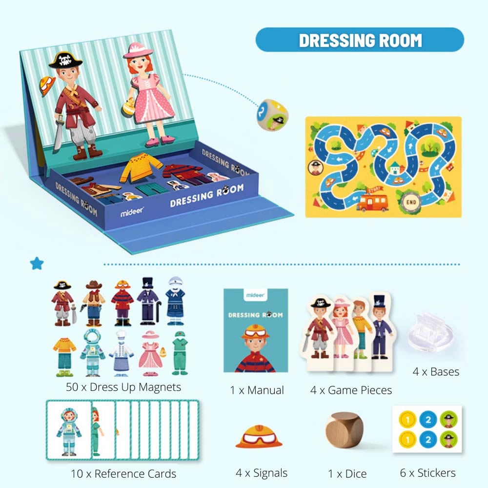 Boy & Girl Magnetic Dress Up Game - 3+ 50 pieces
