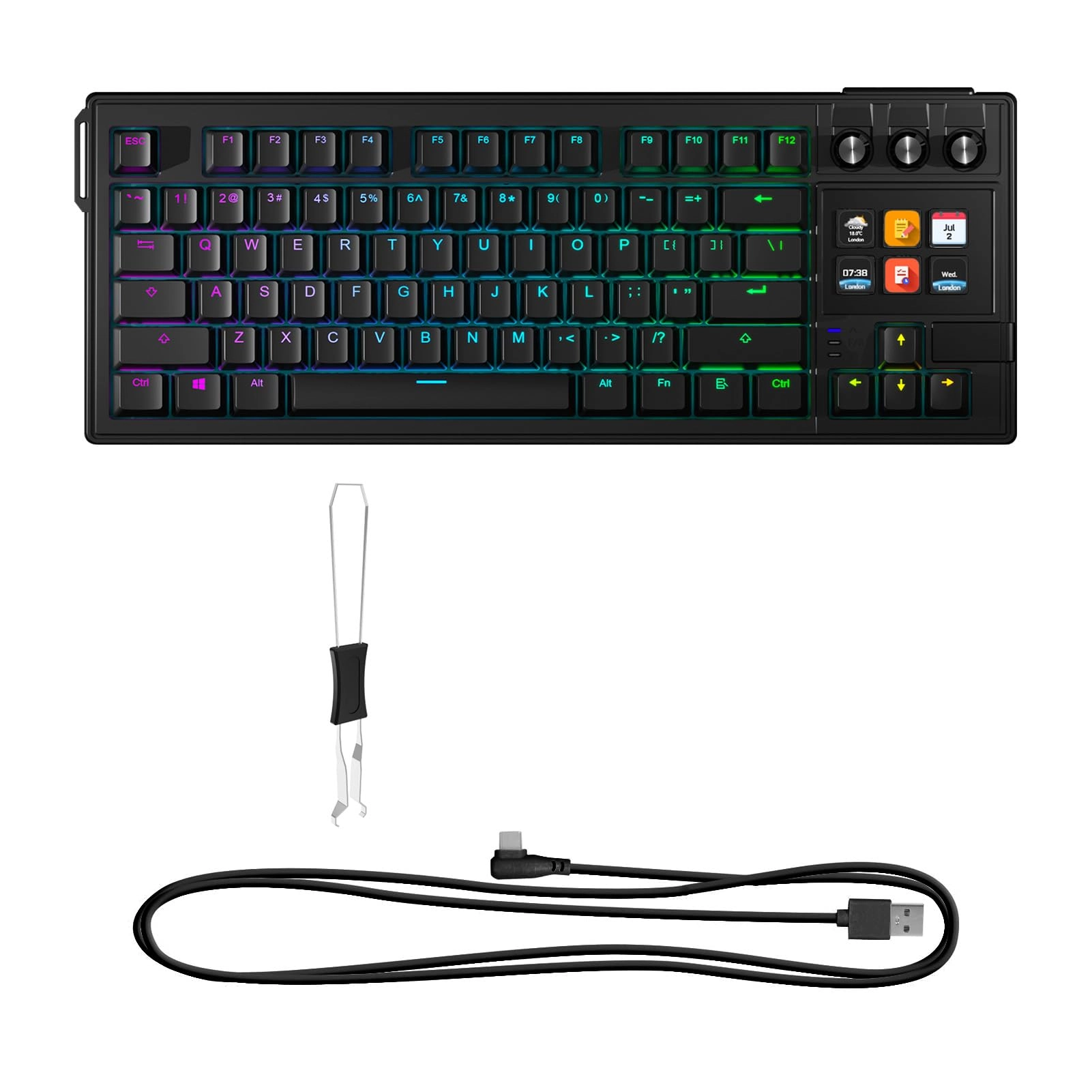 Domary 78 Keys Mechanical Keyboard - Wired