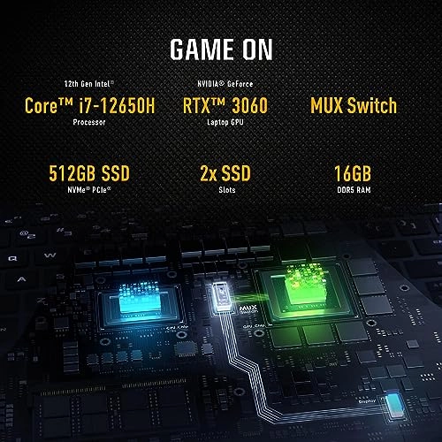TUF Dash 15 FX517ZM-AS73 - 15.6'' Core i7-12650H 16GB DDR5 512GB SSD
