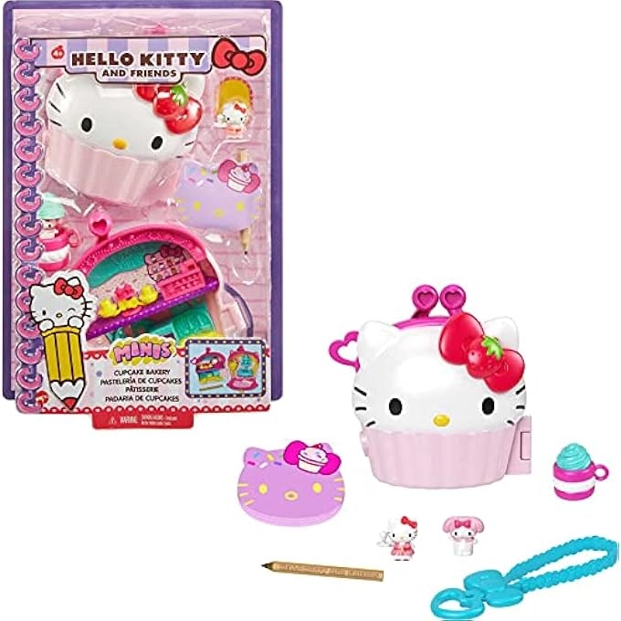 Cupcake Bakery Compact Hello Kitty - 2 Sanrio minis stationery notepad accessories 4+ years