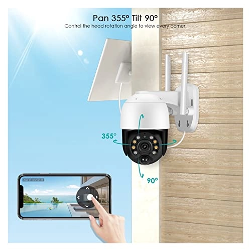 3Mp Solar Battery Ptz Wifi Camera