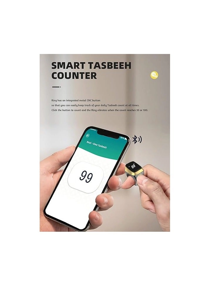Zikr Ring 1st Gen - Vibration Reminder Tasbih Counter Bluetooth Connection
