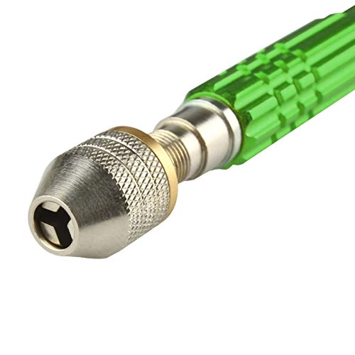 Precision Pin Vise Hand Drill - Manual 3-Jaw Chuck 0.5mm-3mm