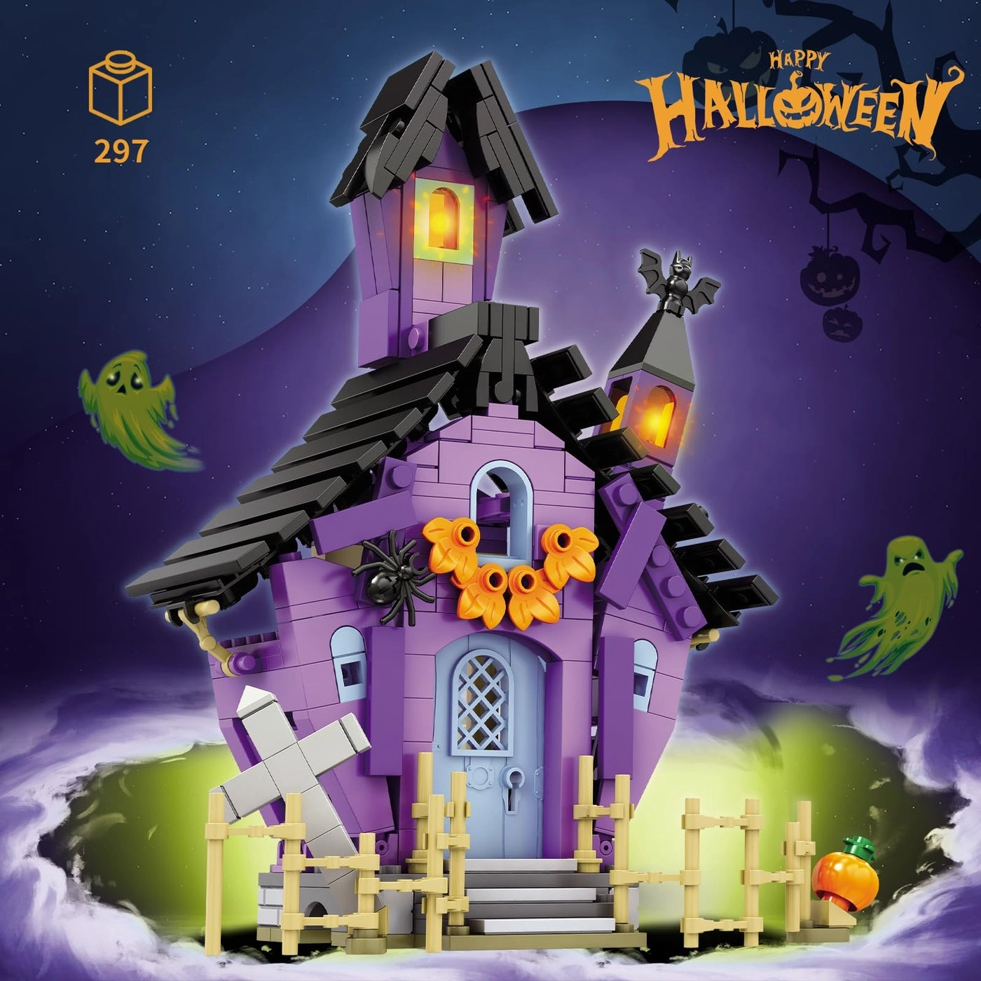 Halloween Building Toy Set