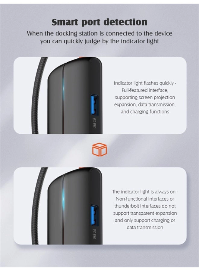 USB-C Docking Station - 100W PD 4K HDMI Gigabit Ethernet