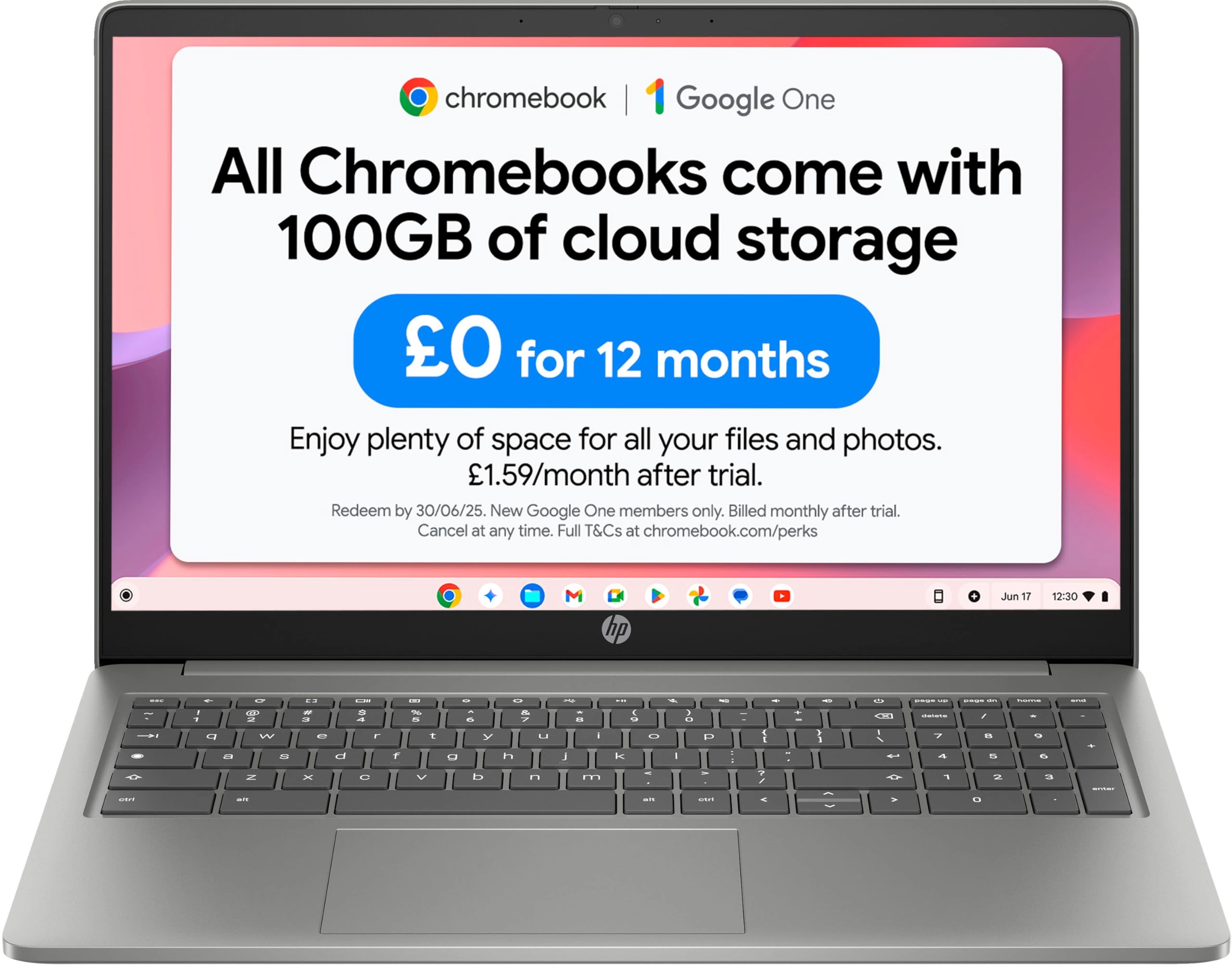 HP (Refurbished) Chromebook 15a-nb0005sa B50BBEA - 15.6'' N100 4GB DDR5 128 GB eUFS