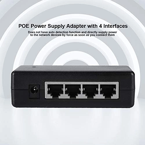 PoE Power Injector - DC 12V-48V 4 Port IEEE802.3af/at