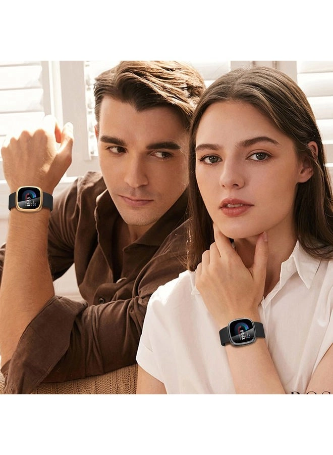 Fitbit Sense 2 /Versa 4 Screen Protector Case - 4-Pack TPU