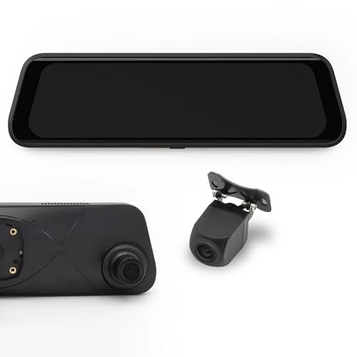 Stinger Universal Rear View Mirror Monitor - Night Vision 4K + Front Dashcam - 4K Night Vision + Back Up Camera - 2K Night Vision