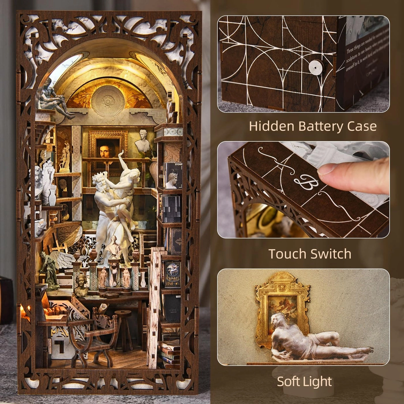 Book Nook Kit - DIY 3D Wooden LED