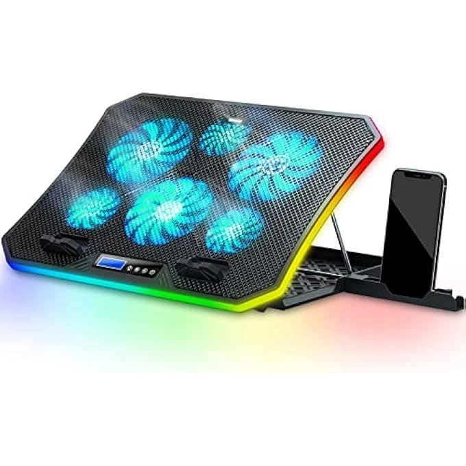 LAPTOP COOLING PAD - 12-17 INCH 6 QUIET FANS