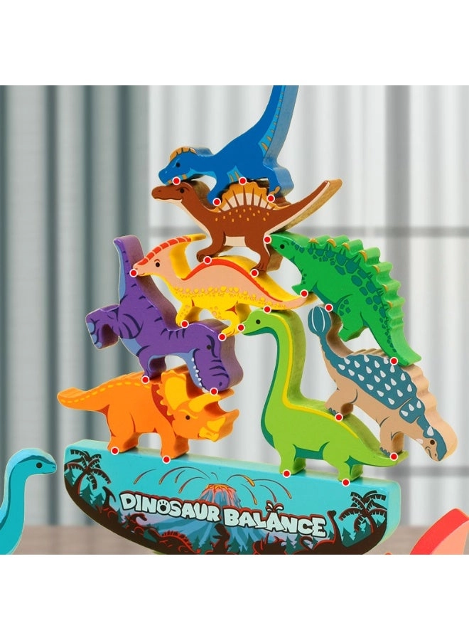 Dinosaur Stacking - Wood multicolour