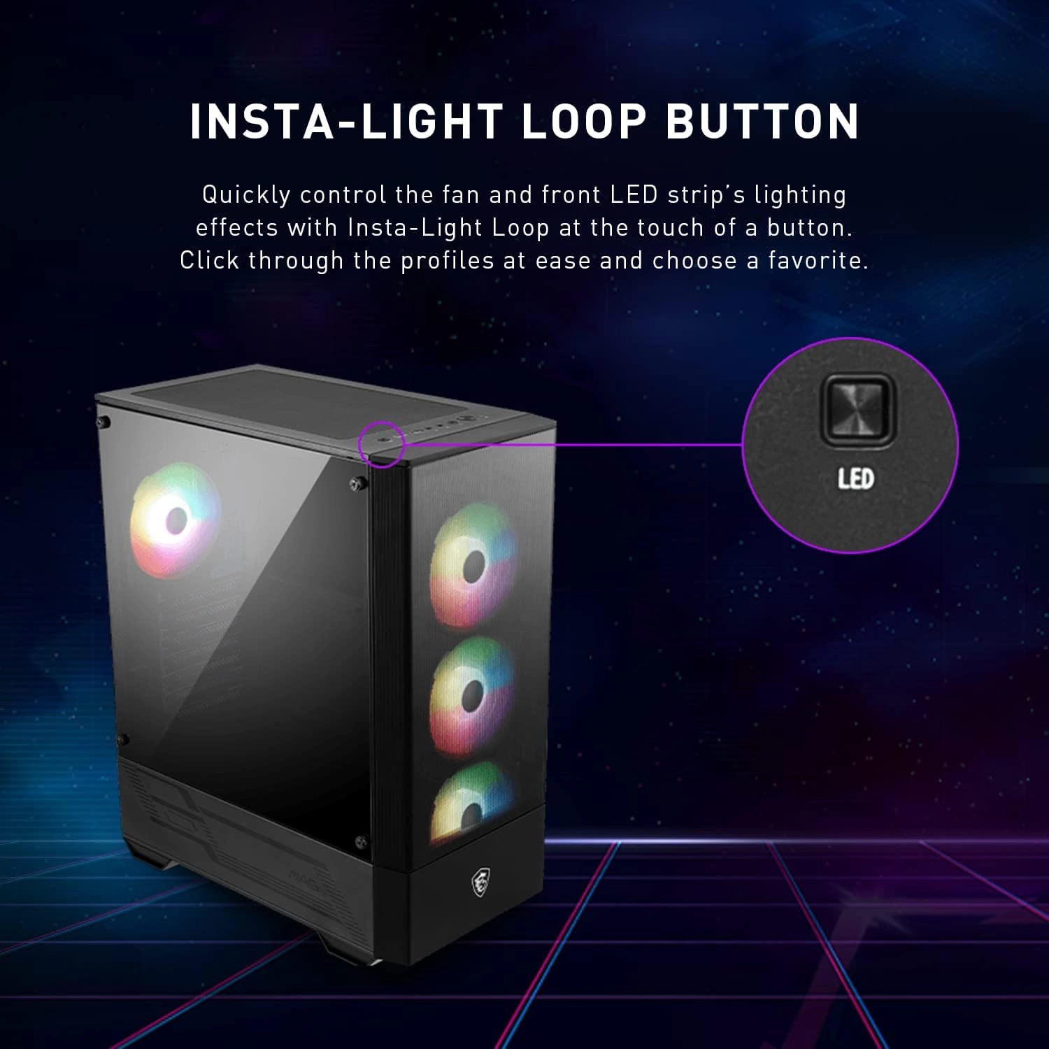 MAG FORGE 112R - Tempered Glass Side Panel Mid-Tower