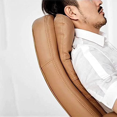 Desk Chair - PU Leather Brown High Back